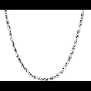 Silver plated chain necklace